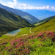 Blick auf den Nafingsee – Etappe 3 ©Stefanos Rauchegger